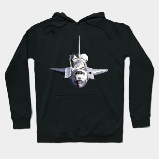 Space Shuttle Open Cartoon Hoodie